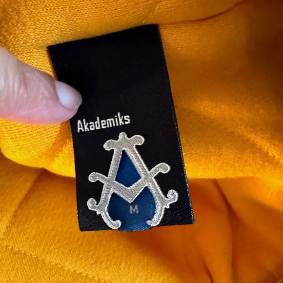 Y2K Akademiks Varsity Jacket Mens Medium Double Sided Quilted Lining 90s - Picture 11 of 16